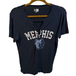 New Era Memphis Grizzlies Women’s Cut Out T-Shirt
